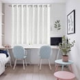 thumbnail image 5 of Sage Green Striped Kitchen Curtains 63 Inch Length, Modern Abstract Art Geometric Grommet Top Bedroom Living Room Curtains, Light Filtering Cafe Curtain Drapes 2 Panels Set 104''x63'', 5 of 9