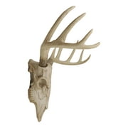 Ebros Gift Rustic Hunter 15.5” x 14.25” Deer Skull Antler Wall Pediment