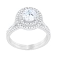 thumbnail image 2 of Pave Round Wedding Ring Set, 2 of 4