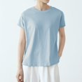 thumbnail image 2 of ameIAEA Short Sleeve Workout Tops for Women Crewneck Solid Color Basic Tees Summer Yoga Running Shirts, 2 of 5