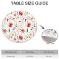 thumbnail image 6 of Pioneer Flower Floral Print Pattern Round Fitted Tablecloth with Elastic Edge,Dining Table Cover Waterproof,Outdoor Round Tablecloth for Camping,Dining,Indoor and Outdoor, 6 of 7