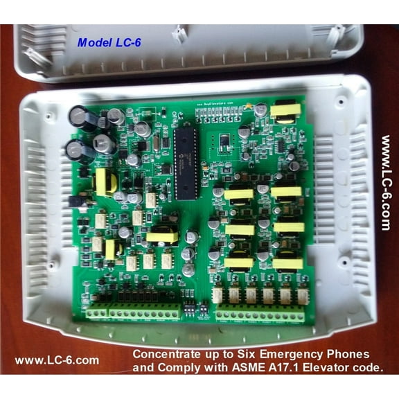 LC-6 Concentrate up to six (6)  Phones , Complying ASME A17.1