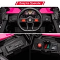 thumbnail image 4 of BeesClover 24V Ride On Car for Kids w/Remote Control, Battery Powered Off-Road UTV, 400W Motors,19" Spacious Seat, 4 Shock Absorbers, 4.5 Mph Max Speed, Music, LED Lights, Electric Car for Big Kids, 4 of 7