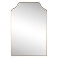 thumbnail image 2 of JONATHAN Y MIR203C Lindie 24 in. W x 36 in. H Medium Scalloped-Top Metal Framed Wall Mounted Mirror, Gold, 2 of 7