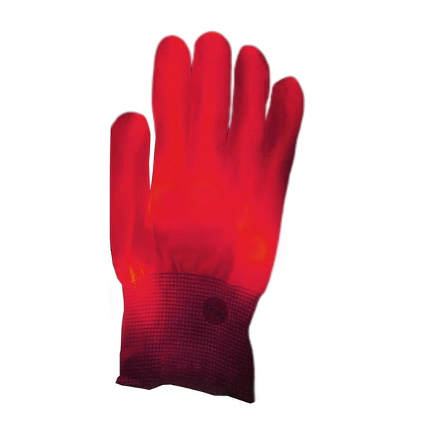 Guantes luminosos de colores LED Hueso de la mano Guante brillante Esqueleto Mitten Props (Rojo) Wdftyju Para estrenar