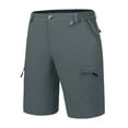 thumbnail image 3 of Little Donkey Andy Men's 10 Inch Quick Dry Cargo Shorts Stretch Lightweight Outdoor Hiking Shorts UPF 50 Grey Size XL, 3 of 8