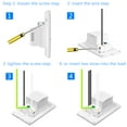 thumbnail image 5 of GreenCycle, 15A 125V 1875W White USB Wall Charger Electrical Outlet, 5 of 8