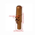thumbnail image 4 of Boquilla para saxofón tenor Yibuy Rose Gold B Flat 9#, 4 of 6