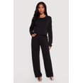 thumbnail image 2 of Women's Cropped Pullover Sweatshirt with Thumbholes, 2 of 4