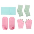 thumbnail image 3 of Juego de calcetines y guantes de gel hidratante, guantes y calcetines de spa, guantes de gel, juego de calcetines para el talón, guantes hidratantes con pantalla táctil, diseño elevado, 3 of 8