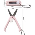thumbnail image 2 of XYCCA Mini Folding Scissors with Key Chain, Portable Mini Scissors Folding Design Scissors Hand Scissors Office School Supplies Art Tool(blue)-4099, 2 of 5