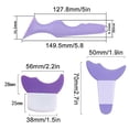 thumbnail image 3 of 4 Pcs All In One Eyeliner Stencils Wing Tips + Eyeshadow and Eyeliner Stencils Pad + Silicone eyeshadow baffle, Defined Eyeliner Eyelash Guide Tool for Beginners and Makeup Masters - Purple, 3 of 9