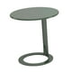 thumbnail image 3 of Mesita auxiliar pequeña, moderna, minimalista, de metal con base, pequeña mesa de pedestal decorativa. Azul, 3 of 9