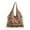 Khaki, variant on Crochet Toted Bag,Tassels Beach Bag Casual Shoulder Handbag Knit Hobos Bag
