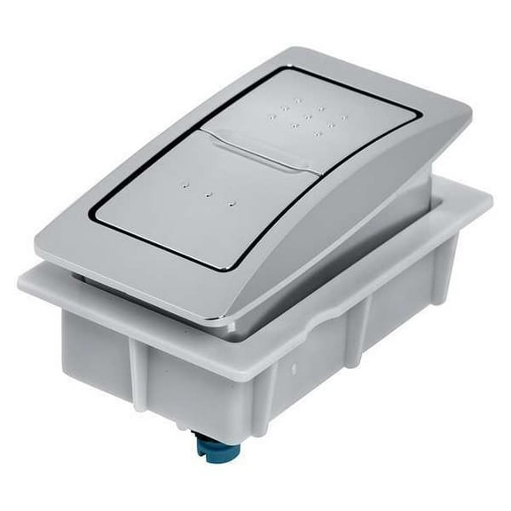 AMERICAN STANDARD 7381092-200.0020A Rectangle Push Button, Plastic/Metal
