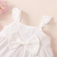 thumbnail image 4 of TOWED22 Baby Girls Sweet 2 Piece Summer Outfits Sleeveless Tank Top Shirts and Shorts Adorable Casual Sets(White,12-18 M), 4 of 8