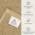 thumbnail image 3 of Dan River Bar Mop Cotton Kitchen Towel pack of 12 Super Absorbent And Reusable Cleaning Cloth - Tan, 16x19in, 3 of 9