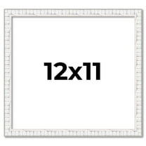 12x11 Frame White Real Wood Picture Frame Width 0.75 inches | Interior Frame Depth 0.5 inches |