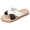Black, variant on Beach Shoes for Women Canvas Bowtie Open Toe Flat Slides Sandals Casual Summer Vacation Slip on Slippers Orange Size 9