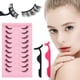 thumbnail image 1 of Pestañas postizas de media longitud Pestañas artificiales 10 pares Pestañas postizas de media longitud Pestañas postizas 3D naturales, con clip para pestañas, reutilizables, 1 of 7