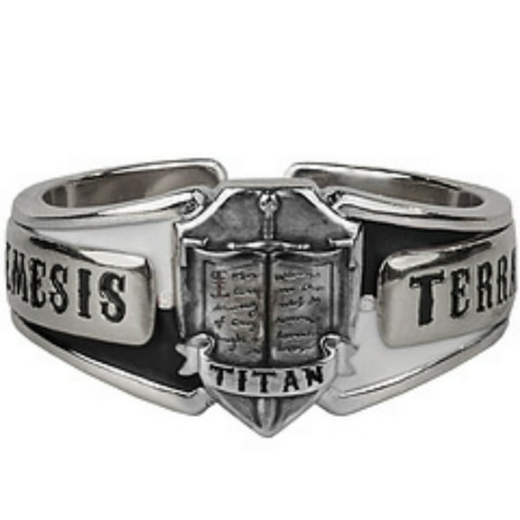 Starforged Warhammer 40K Space Marine Grey Knight Kaldor Draigo Oath ring Sterling Silver