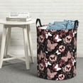 thumbnail image 5 of Goofa Butterfly Printed Circular Hamper,Laundry Basket with Handles,Storage Baskets Foldable,Large Capacity Laundry Hamper-Small, 5 of 8