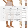 thumbnail image 4 of VBVC Women's Striped Cotton-Linen Bermuda Shorts,High Waist Knee Length Shorts For Women,Ladies Summer Pull-On Work Shorts with Pockets,Gray,S-2XL, 4 of 6
