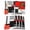 Black, variant on Black Red Geometric Placemats Set of 6 Red White Abstract Art Modern Place Mats Indoor Wipeable Table Mats Washable Cloth Dining Table Placemats for Kitchen Holiday Party Home Decor 13x19 Inch
