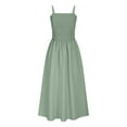thumbnail image 6 of LADIGASU Clearance Women's Solid Sleeveless Round Neck Sexy Elegant Club Party Tunic Mini Dresses Casual Vacation Dress, 6 of 8