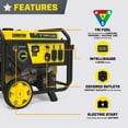 thumbnail image 5 of Champion 6500-Watt Electric Start Tri-Fuel Portable Generator with CO Shield®, 5 of 7