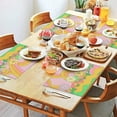 thumbnail image 3 of Placemats Set Of 4 Linen Machine Washable Table Placemats Cute Cartoon Blossom Flowers Dinner Mats for Outdoor Tables Desk Kitchen, 3 of 7