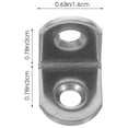 thumbnail image 4 of 40 Pcs Corner Brackets Metal for Wood L-shaped Code Stainless Steel, 4 of 6