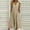 ZC-Khaki, variant on Meichang Women's Dresses Women's Summer V Neck Button Tie Short Sleeve Dresses Eyelet Embroidery Pleated Solid Color Midi Dresses Flowy A-Line Dresses, Vestidos Para Mujer Casuales