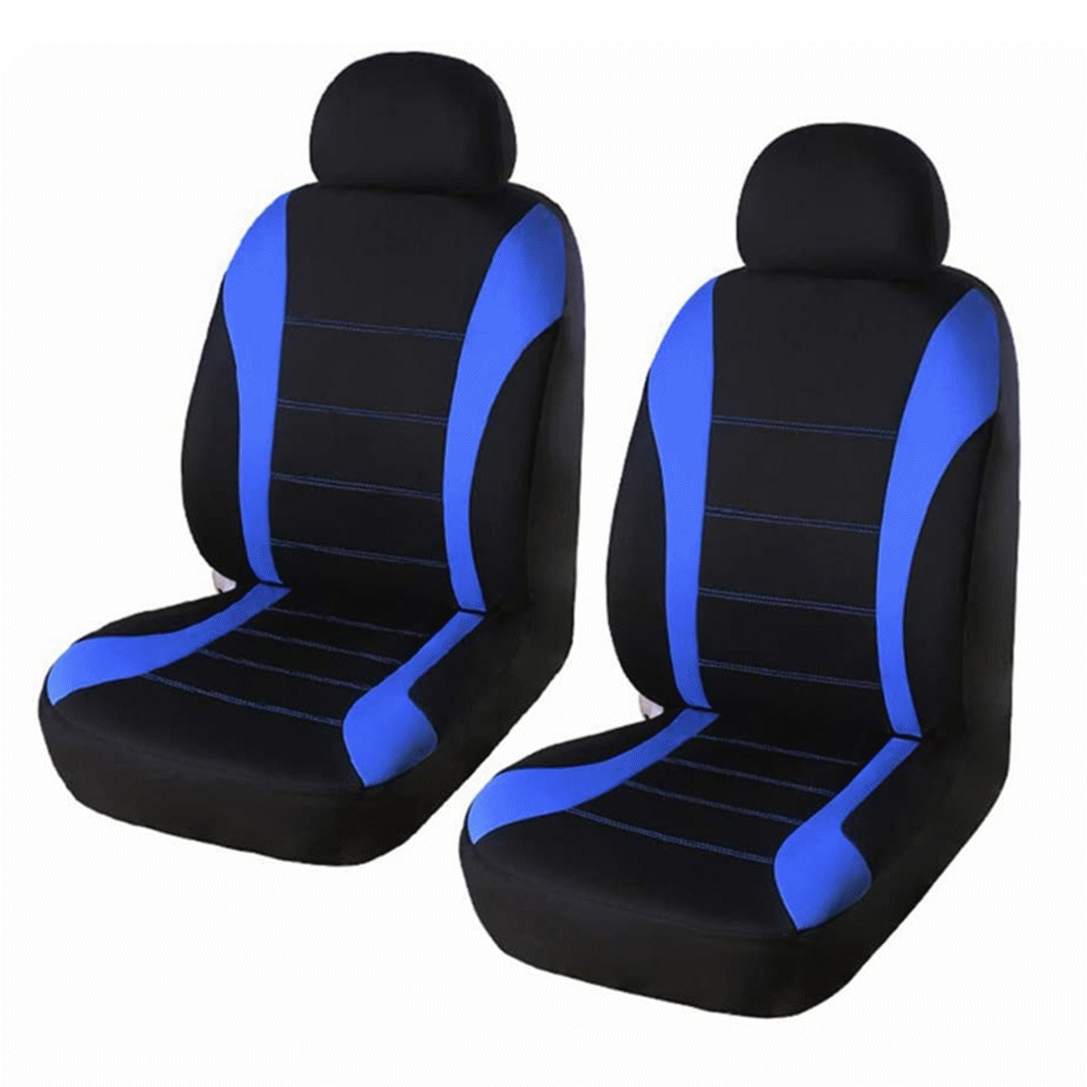 Split Bench Seat Covers for Car SUV Truck Mesh Breathable Fabrics Blue Full Set