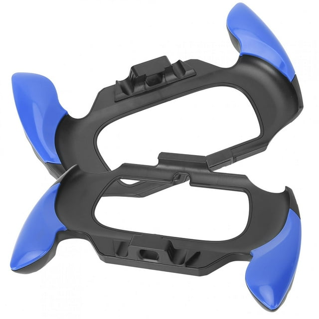 2Pcs Gamepad Handlebar Ergonomic Design Anti-perspiration Gamepad Stand for Wireless Gamepad Game Controller PSV2000 blue,black