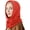 Red, variant on Hooded Scarf Hat Knit Balaclava, Women Beanie Skull Cap with Drawstring, Warm Winter Hats for Women Men Outdoor Sports