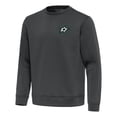 thumbnail image 2 of Men's Antigua Pewter Dallas Stars Relevant Lightweight Pullover Sweatshirt, 2 of 3