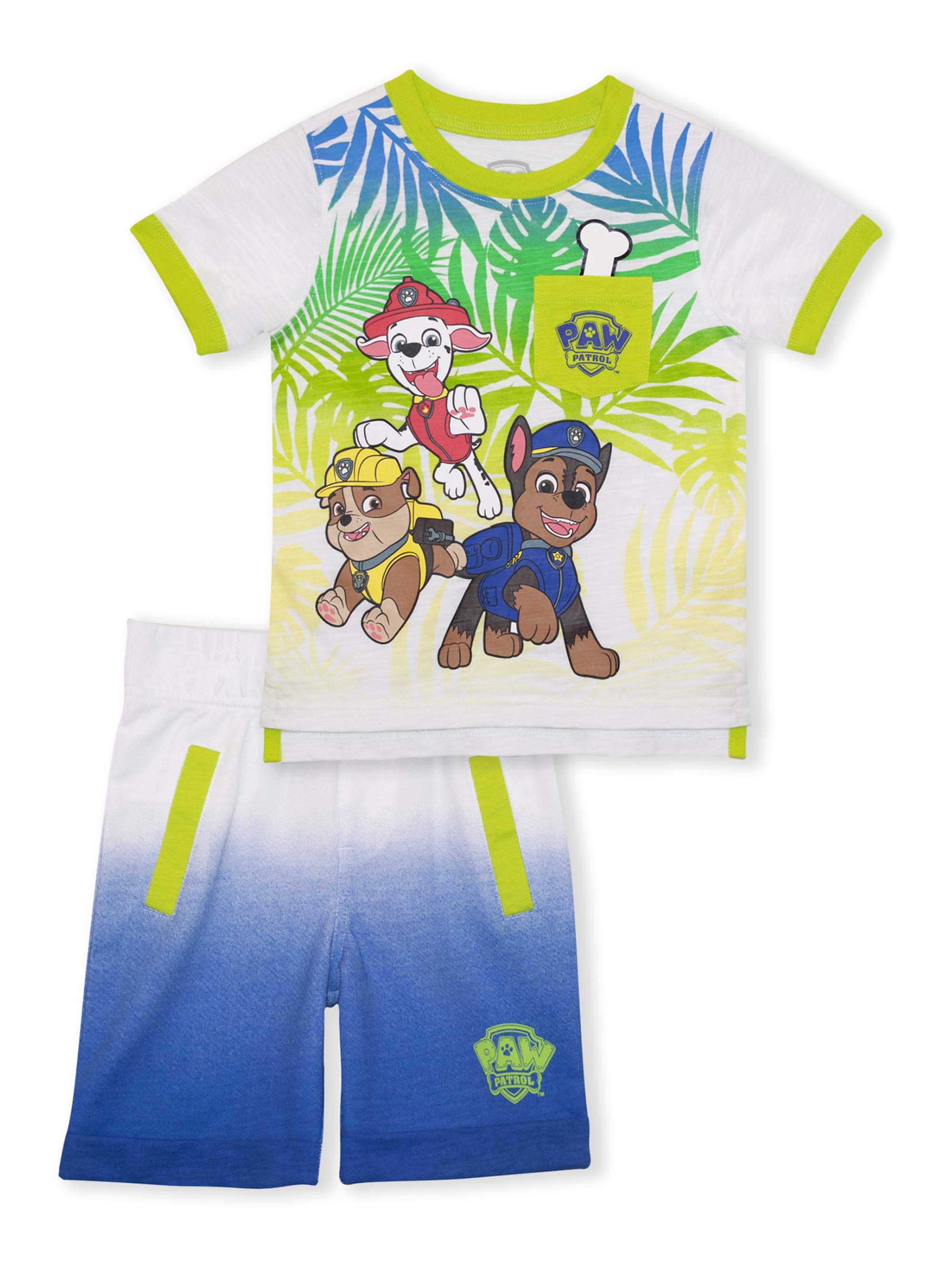 PAW PATROL SHIRT AND SHORTS~SIZE 2T~PLAY TOGETHER WIN TOGETHER~NEW W/TAG 