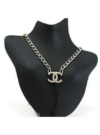 Chanel CHANEL Necklace Coco Mark Metal/Fake Pearl/Rhinestone  Gold/White/Silver Women's