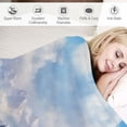 thumbnail image 3 of Chilfamy Mountain Snow Clouds Cozy Throw Blanket for Bedroom Living Rooms Sofa Couch All Seasons Exquisite Gifts 40x50in, 3 of 6