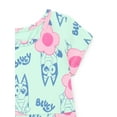 thumbnail image 4 of Bluey Toddler Girl Flower Print Dress with Short Sleeves, Sizes 12M-5T, 4 of 6