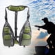 thumbnail image 4 of Chaleco de pesca de malla con múltiples bolsillos, chaleco ligero transpirable, chaqueta de pesca ajustable para entrenamiento, Camping, actividades Verde Baoblaze Chaleco de pesca, 4 of 5