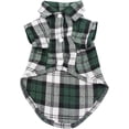 thumbnail image 1 of Camisa a Cuadros para Perros, Ropa a Cuadros para Gatos Camisa Suave y cómoda (S, Verde), 1 of 5
