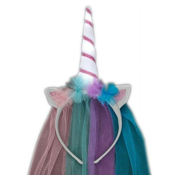 Blinkee LUPUEWVH-15 Light Up Princess Unicorn Ears with Veil Headband