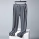 thumbnail image 1 of Pantalones largos para hombre, pantalones casuales de pierna recta, pantalones de trabajo de verano con bolsillos, pantalones Ninth para hombre, 1 of 9
