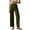 Army Green #023, variant on Mohiass Womens Stretch Twill Pants Casual High Waisted Wide Leg Cropped Pants Straight Leg Ankle Chino Pant with Patch Pockets Khaki XL