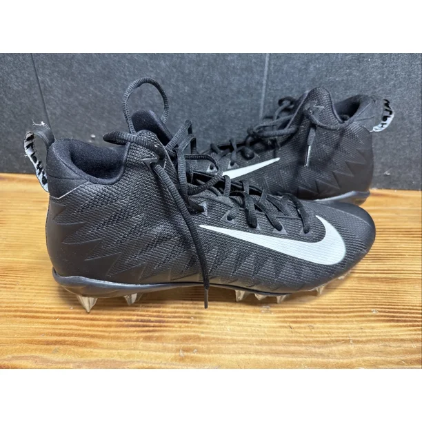 Ni - ke Ni - ke Cleats Men Size 13 Alpha Menace Pro Mid TD Black Football (AJ6604-004)