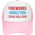 thumbnail image 1 of Fireworks Director I Run You Run Trucker Hat for Men Baseball Caps Adjustable Hats, 1 of 8