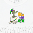 thumbnail image 4 of Inktastic New to the Krewe Mardi Gras Baby Alligator Girls Baby Dress, 4 of 5