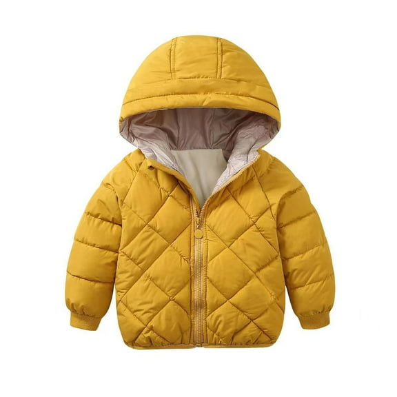 XBASW Baby Kids Winter Fleece Jackets Hooded Snowsuit Toddler Cotton Coats Warm down Outerwear for Girls Boys Size 1-7T